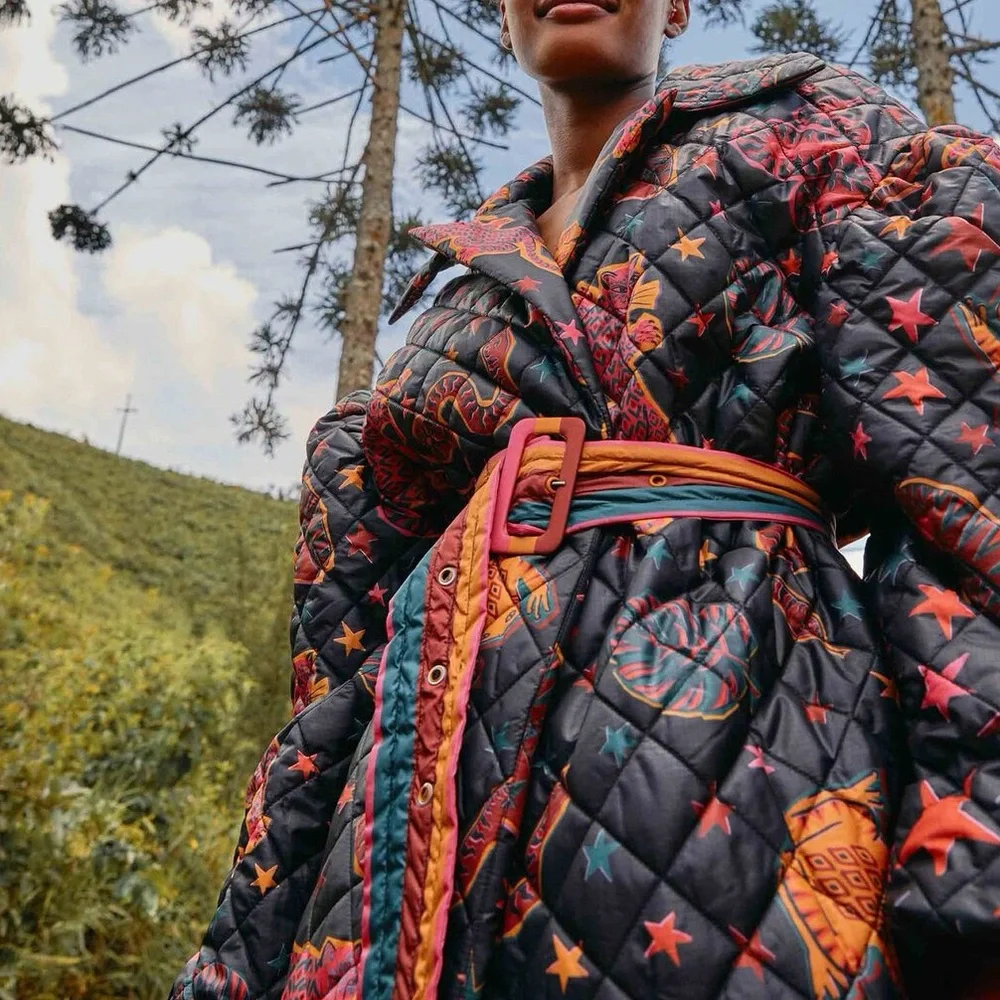 FARM Rio Multicolor Patterned Coat - Picture 4 of 10